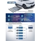 Порог-площадка "Black" F180ALB + комплект крепежа для Skoda Karoq 2020-н.в., Volkswagen Taos 2021-н.в.