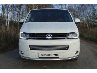 Защита переднего бампера 60 мм ТСС для Volkswagen Multivan/Caravelle 2009-2015