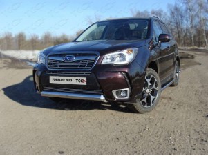 Накладка решётки радиатора средняя 12 мм для Subaru Forester SJ № SUBFOR13-13